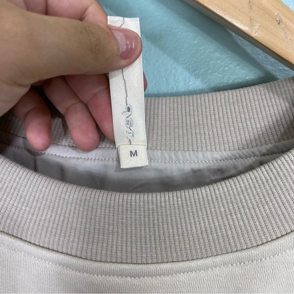 Nap Loungewear Cream Sweatshirt Cropped‎ Sz M - Picture 4 of 6